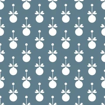 Seamless pattern with Christmas balls. New Year Stock Illustration