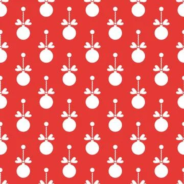 Seamless pattern with Christmas balls. New Year Stock-Illustration