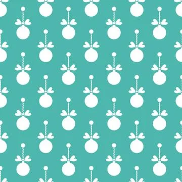 Seamless pattern with Christmas balls. New Year Illustrazione stock