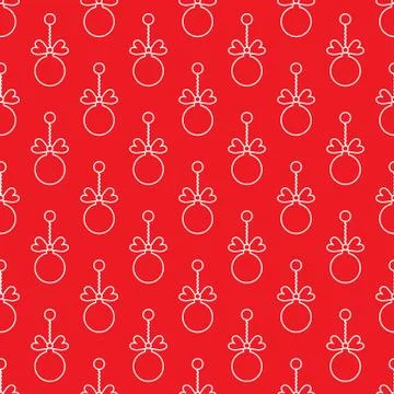 Seamless pattern with Christmas balls. New Year Stockillustratie