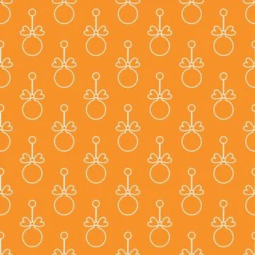 Seamless pattern with Christmas balls. New Year Illustrazione stock