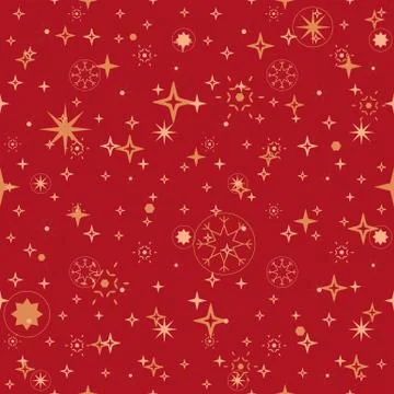 Seamless pattern for Christmas cards. Stock Illustration
