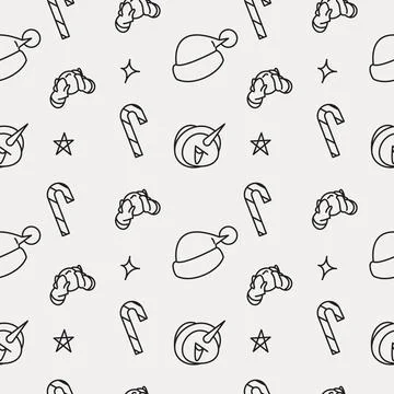 Seamless Pattern Christmas Stock Illustration