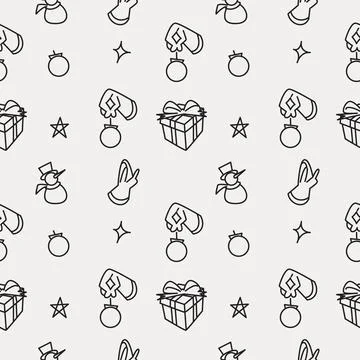 Seamless Pattern Christmas Illustrazione stock
