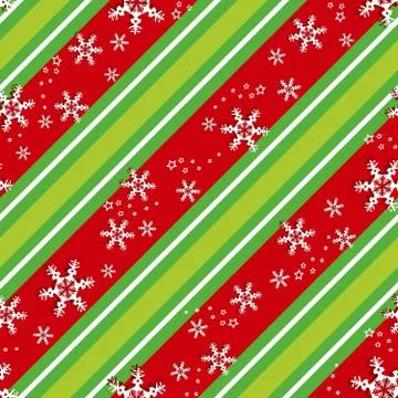 Seamless pattern in Christmas, New Year colors. Stock Illustration