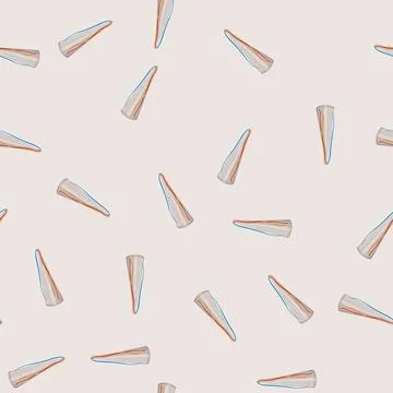 Seamless pattern christmas party hat cartoon vector Stock Illustration