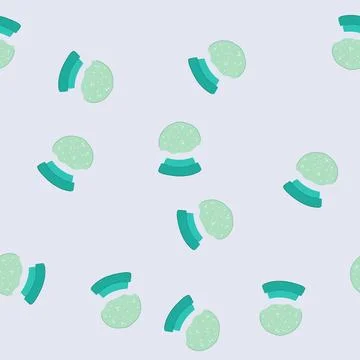 Seamless pattern christmas snow ball cartoon vector 스톡 일러스트