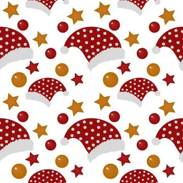 Seamless pattern with christmas theme pro version Stock Illustration