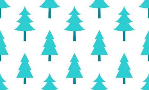 Seamless pattern with Christmas tree Stock Illustration