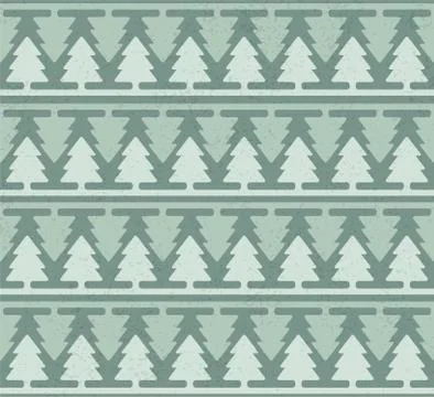 Seamless pattern with Christmas trees.  Vector 스톡 일러스트