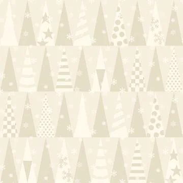 Seamless pattern with Christmas trees.  Vector 스톡 일러스트
