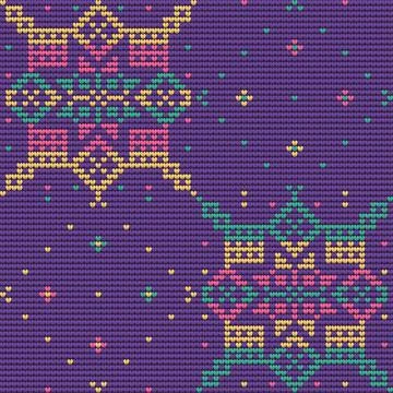 Seamless Pattern of Christmas Ugly Sweater Stock Illustration