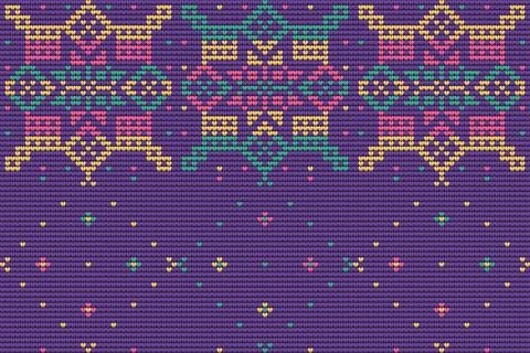 Seamless Pattern of Christmas Ugly Sweater Stock Illustration