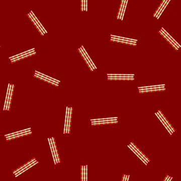 Seamless pattern christmas washi tape strips creating festive border Stock Illustration