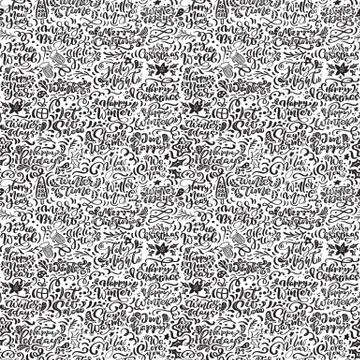 Seamless pattern for Christmas on a white background with flourish vector xmas イラスト素材
