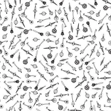 Seamless pattern for Christmas on a white background with elements Christma.. Stockillustratie
