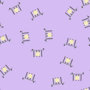 Seamless pattern chrome heater towel cartoon vector Stock Illustration