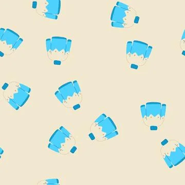 Seamless pattern chunky winter sweater cozy cartoon vector 스톡 일러스트
