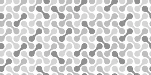 Seamless pattern with circle connect shape. Metaball dots Stock Illustration
