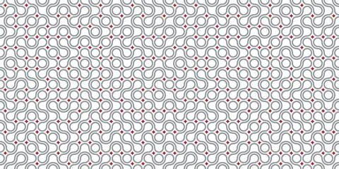 Seamless pattern with circle connect shape. Metaball dots Stock Illustration