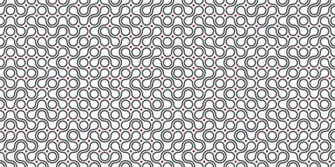 Seamless pattern with circle connect shape. Metaball dots Stock Illustration
