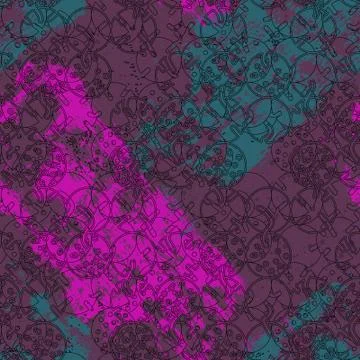 Seamless pattern with circle elements. Unique design for creative ideas イラスト素材