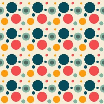 Seamless pattern circle geometric shape design of abstract texture backgrou.. Stock Illustration