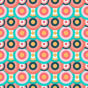 Seamless pattern circle geometric shape design of abstract texture backgrou.. イラスト素材