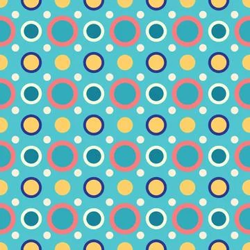 Seamless pattern circle geometric shape design of abstract texture backgrou.. Stock Illustration
