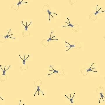 Seamless pattern circle light ring cartoon vector Stock Illustration