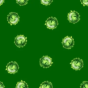 Seamless pattern circle magic ball sphere cartoon vector Stock Illustration