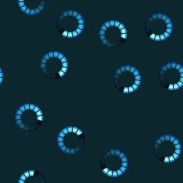 Seamless pattern circle progress bar round cartoon vector Stockillustratie