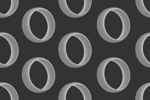 Seamless pattern circle round ring abstract background Illustrazione stock