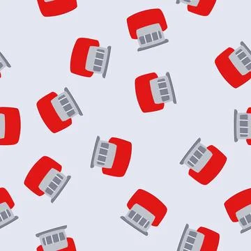 Seamless pattern circle stamp cartoon vector Иллюстрация