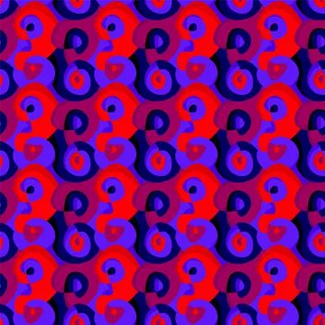 Seamless pattern with circle vector ornamets for prints, textile texture  Illustrazione stock