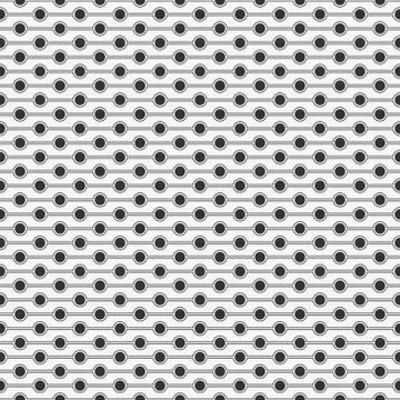 Seamless Pattern of Circle, Vector Seamless Geometry Pattern for Postcards, w Stock Illustration