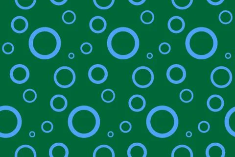 Seamless pattern with circles. Abstract background with bubbles, green wallpaper Stock Illustration