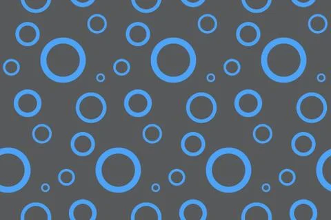 Seamless pattern with circles. Abstract background with bubbles, grey wallpaper Stock Illustration