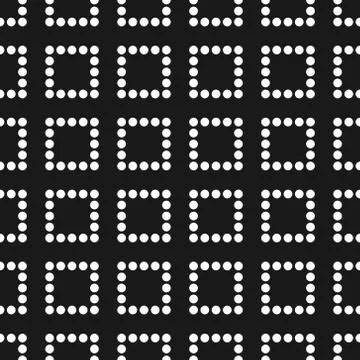 Seamless pattern of circles and points. Pattern of points and circles. Vector Stock Illustration