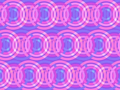 Seamless pattern with circles and weaves. Retro colors. abstract backeround. Illustrazione stock