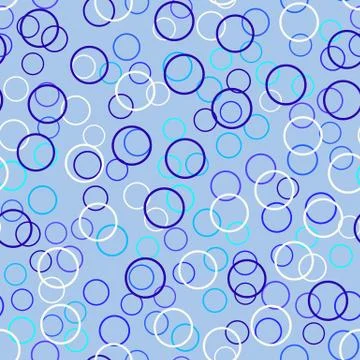 Seamless pattern with circles on a blue background. Monochrome background. 스톡 일러스트