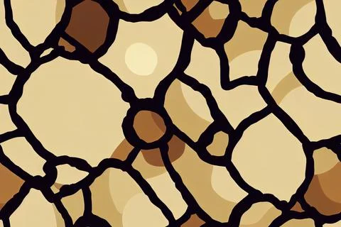 Seamless pattern. Circles. Brush texture. High quality 2d illustration. 스톡 일러스트