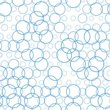 Seamless pattern with circles, bubbles. Aqua, water, sparkling water texture Illustrazione stock