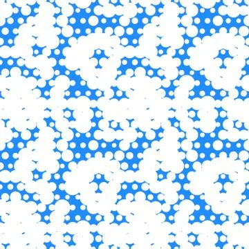 Seamless pattern with circles, bubbles. Aqua, water, sparkling water texture Illustrazione stock