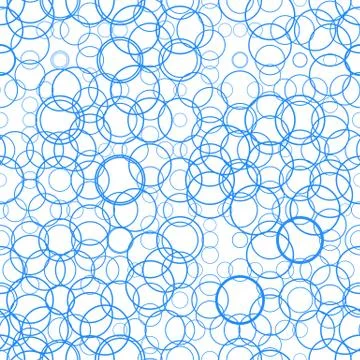 Seamless pattern with circles, bubbles. Aqua, water, sparkling water texture Illustrazione stock