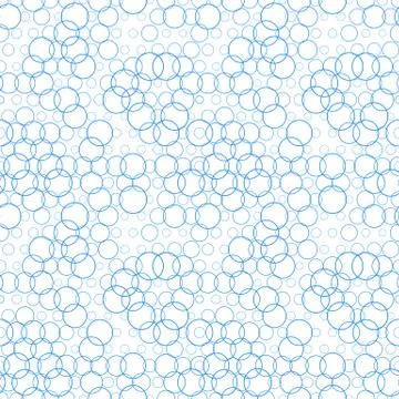 Seamless pattern with circles, bubbles. Aqua, water, sparkling water texture Illustrazione stock