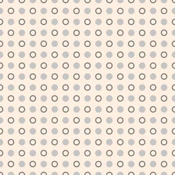 Seamless pattern with circles. Colorful vector background. Illustrazione stock