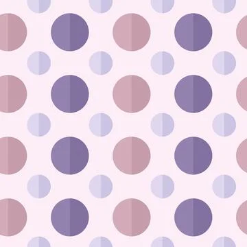 Seamless pattern with circles flat style, vector illustration Stock Illustration