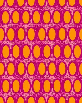 Seamless pattern of circles Stock Illustration