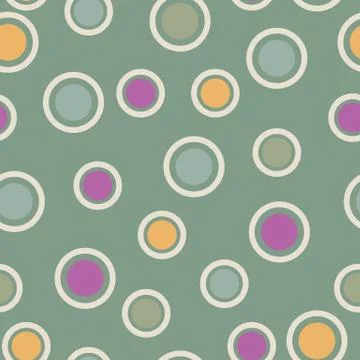 Seamless pattern of circles Stock Illustration